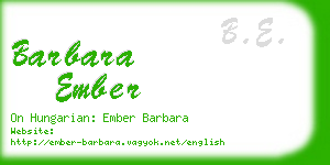 barbara ember business card